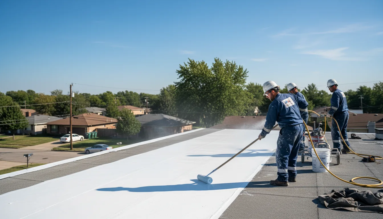 Commercial roof coating in Mcintyre, PA near me